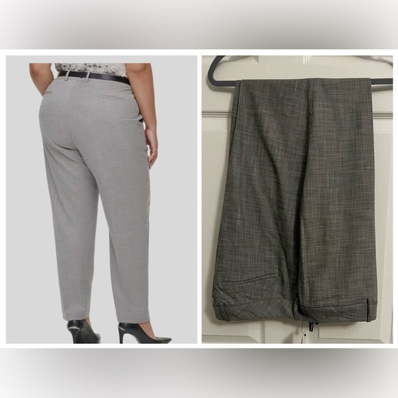 Calvin Klein Pants - Calvin Klein Gray Trousers Versatile Tailored Design Gray Slim fit